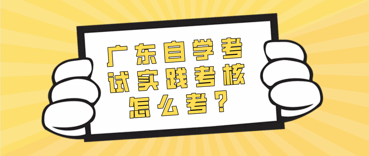 广东自学考试实践考核怎么考?