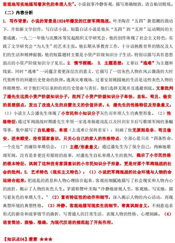 广东省自考00530《中国现代文学作品选》考前复习资料四(图1) 4.png